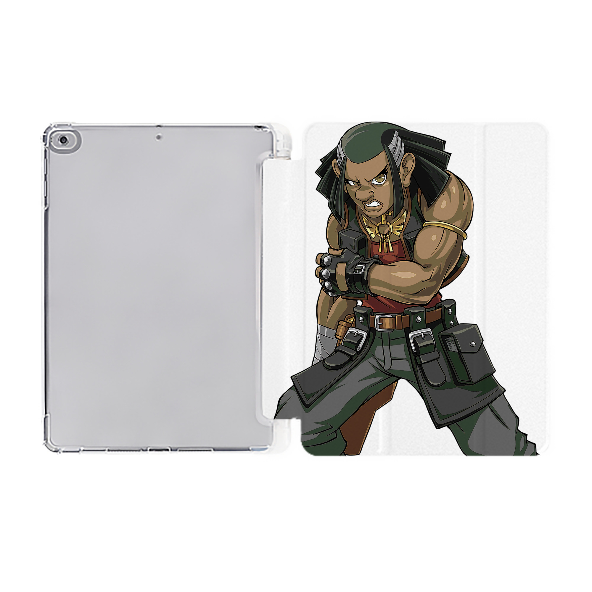 （画像用） 遊☆戯☆王 Yu-Gi-Oh! IPad ケース ペン収納付き 三つ折りスタンド PUレザー×シリコン 対応機種9.5/10.5/10.9インチ